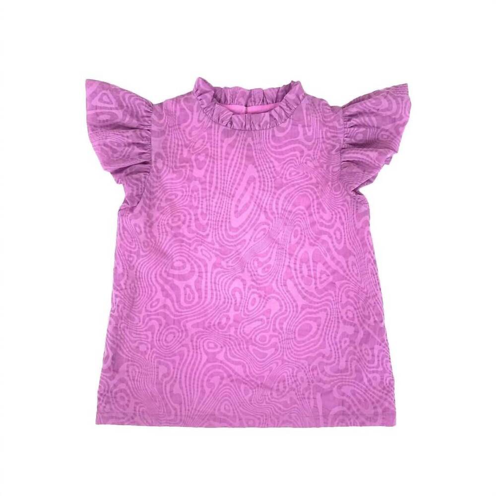 NEW LITTLE OLIN kids ruffle top in fuschia
